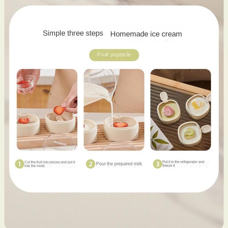 Ice-cream Moulds for Home Use To Make Popsicle Popsicle Ice Cream Sorbet Ice Cube Cheese Stick Silicone Grinder Homemade