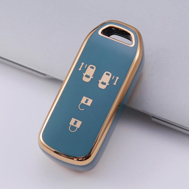 Gold Trim Key Case for Honda Models: XR-V, Spirior, Greiz, Ai Li, Odyssey