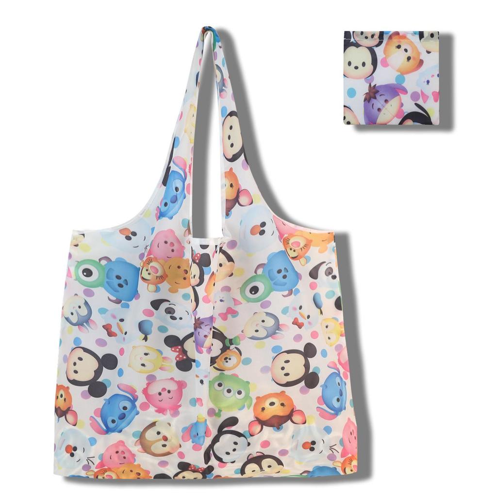 Eco-Friendly Large Capacity Foldable Tote Bag - Creative, Portable, Printed, and In Stock