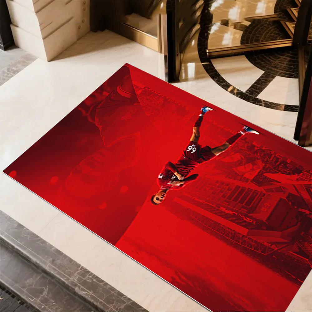 Wayne Rooney Manchester Floor Rug Office Rug Perfect for Game Room Balcony Living Rooms Entryway Antislip Carpet Office home decor