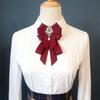 Adjustable Rhinestone Collar Flower British Style Men's Suit Accessory  Suit Accessories