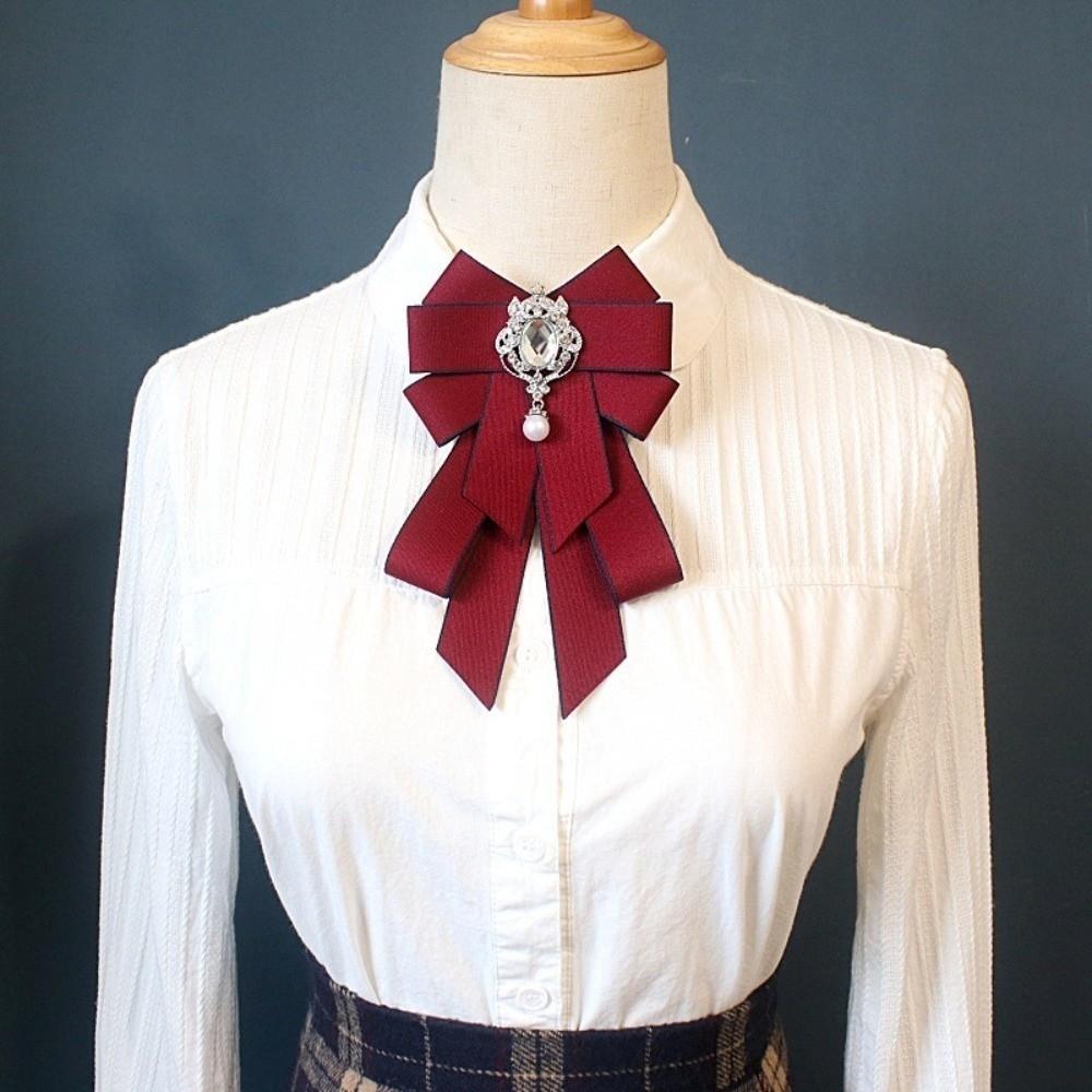 Adjustable Rhinestone Collar Flower British Style Men's Suit Accessory Suit Accessories