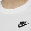 Nike Brand Logo Solid Color Round Neck Short Sleeve T-Shirt Kids Tops White AR5254-100