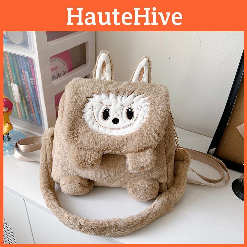 Backpack Plush Capybara Shoulder Bag With Adjustable Straps Shoulder