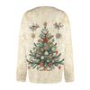 Women's Fashion Christmas Printed Long Sleeve Knitted Cardigan Button Down Jacket