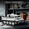 World War II Panzerkampfwagen VI “Tiger” S04 Assembly Scale Model Kit, Snow Camouflage Armored Vehicles, Boys  Girls' Toy