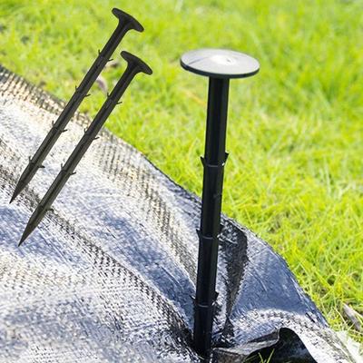 Clous de fixation en tissu résistant à l'herbe, 100 pièces, chevilles en plastique, antirouille, clous de sol pour vergers