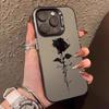ins simple rose for Apple 15promax mobile phone case creative iPhone16E13 personality 14 women
