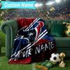 Custom Name Blanket basketball Texans Logo Blanket Bedding Blanket for Travel, Camping, Living Rooms, Offices, Sofas, Fan Christmas gift