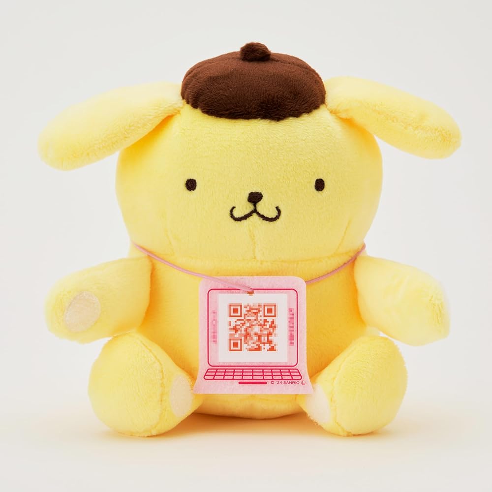 SEGA FAVE Sanrio Characters Computer Pom Pom Purin Plush Toy Soft and Cuddly 30cm