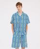 [Sunday Lounge] Heren Oceaanstreep Pyjama Korte Set SMKFAST0044 [Verzonden vanuit Korea] 100% Authentiek