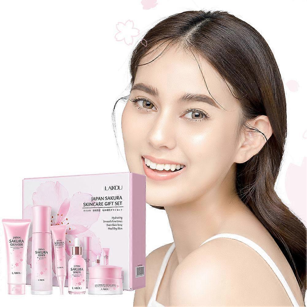 Sakura Skin Care Set Skincare Moisturizing Gift Kit Blossom Extract