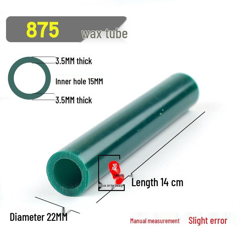 Jewelry Ring Wax Carving Kit: Wax Model, Casting Tube, Carving Tools, Technician Materials, and Jewelry Wax Block.
