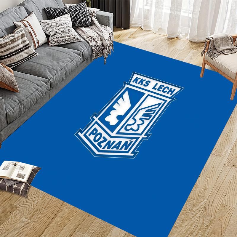 Lech Poznań Home Sofa Decoration for Living Room & Bedroom, Non‑Slip Play Flannel Floor Mat for Game Room