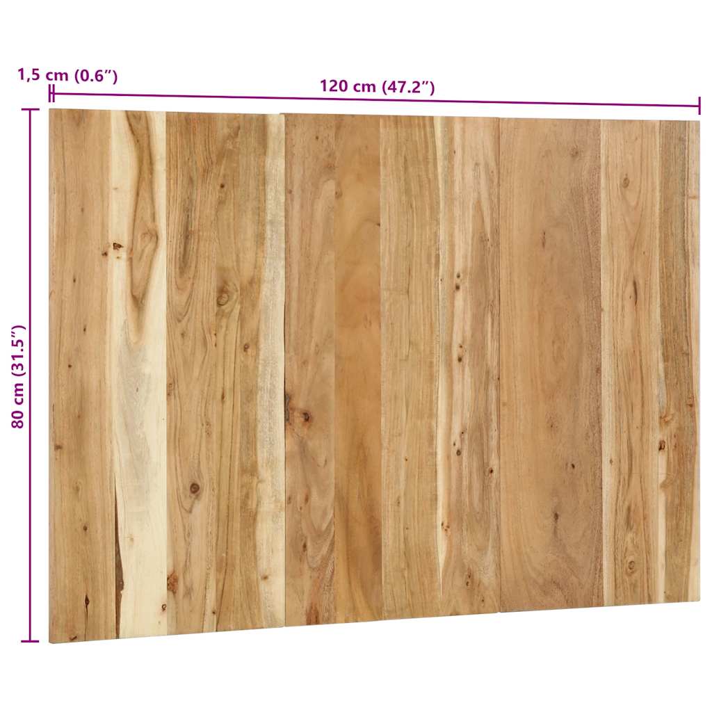 Headboard 120 cm Solid Acacia Wood