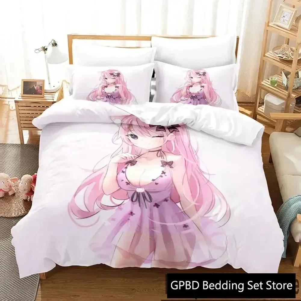 3D Print Anime Nyatasha Nyanners Comfortable Duvet Quilt Cover Pillowcase Bedding Set Children Bedroom Decoration Home Textile