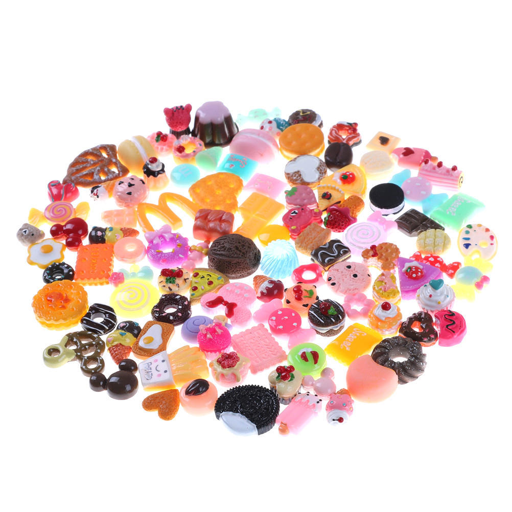 10 Stück Bunte Mini Genuss Spielzeug Obst Lebensmittel Kuchen Süßigkeiten Obst Keks Donuts Miniatur Entworfen Für Puppen Zubehör Küche Genuss Spielzeug