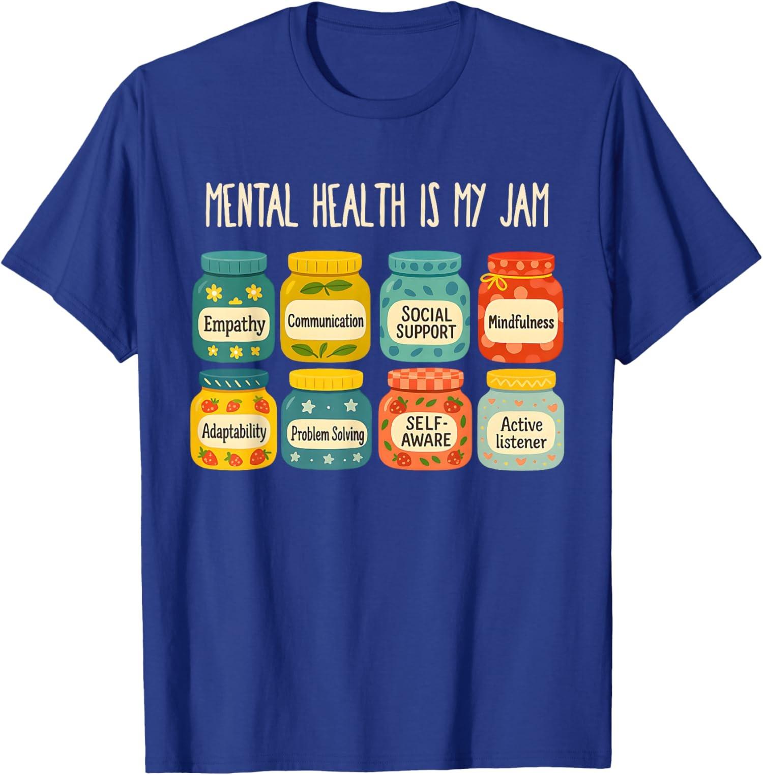Mental Health Awareness Support Empathy Unisex T-Shirt S разноцветный