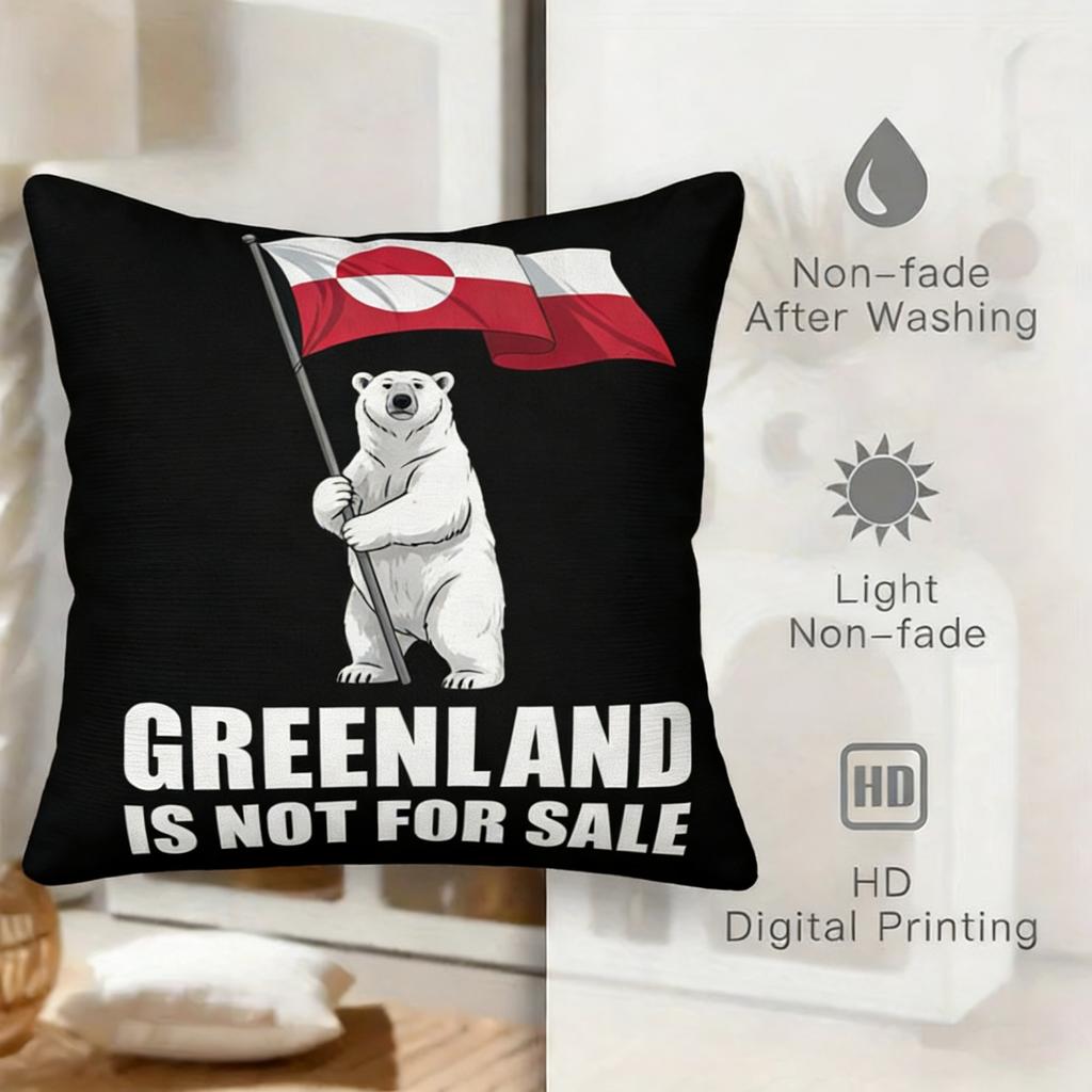 Vintage Flag Pattern Double Sided Soft Pillow Cover For Home Bookstore Decor Polyester Fabric Comfortable Skin Friendly