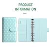 New A6 Pu Leather Notebook Binder Refillable 6 Ring Budget Binder For A6 Filler Paper, Loose Leaf Personal Planner Binder Cover