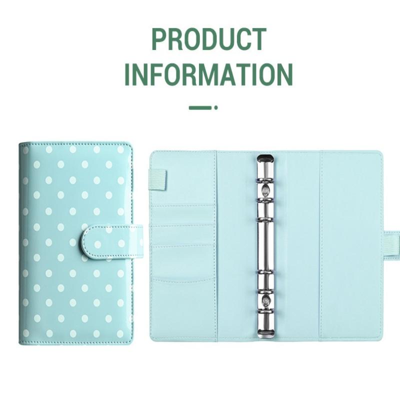 New A6 Pu Leather Notebook Binder Refillable 6 Ring Budget Binder For A6 Filler Paper, Loose Leaf Personal Planner Binder Cover