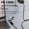 Digital Display USB-C to DC Converter Fast Charging PD 100W Laptop Power Connector Intelligent Universal for Lenovo/HP/Dell 5