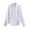 Kaslead New Arrival Women's Fashion Style Fashion Casual Easiest for Match Poplin Silm Shirt 2157056