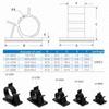 Cable Organizer Self Adhesive Cable Clips Table Cable Management Clamp Adjustable Cord Holder For Car PC TV Charging Wire Winder