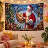 Tapiz de Pared Temática Navideña, Colgante de Pared de Navidad, Decoración para Dormitorio del Hogar en Fiestas