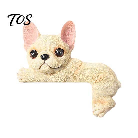 Decorazione Interruttore Luce Creativa 3D Bulldog Francese Copertura in Resina, Cane Cartone Animato Carino Copertura Decorativa per Presa a Muro Senza Piastra a Fori, Animale Autoadesivo