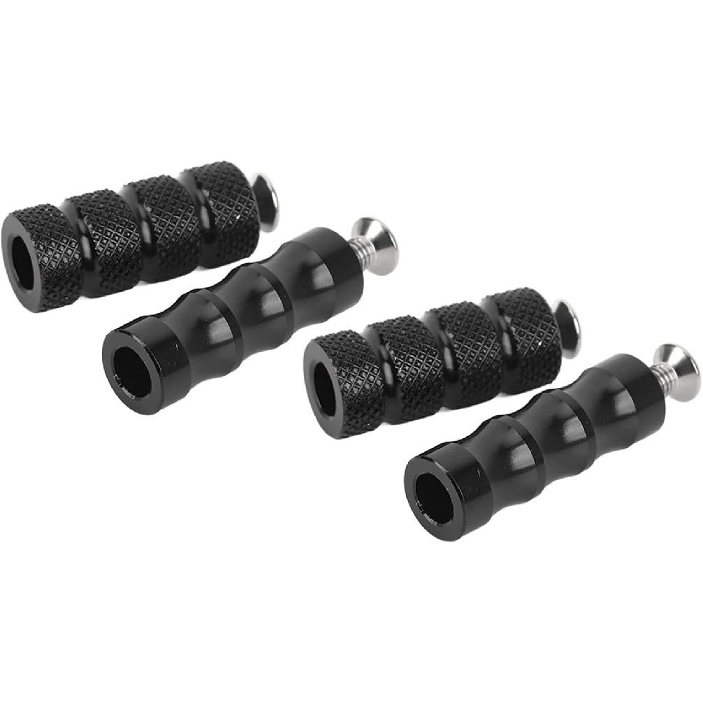 Motorcycle Brake Foot Pegs CNC Machined for M6 6mm Mounting Bolts Compatible with Custom Rearsets and Aftermarket Motorbike Modifications