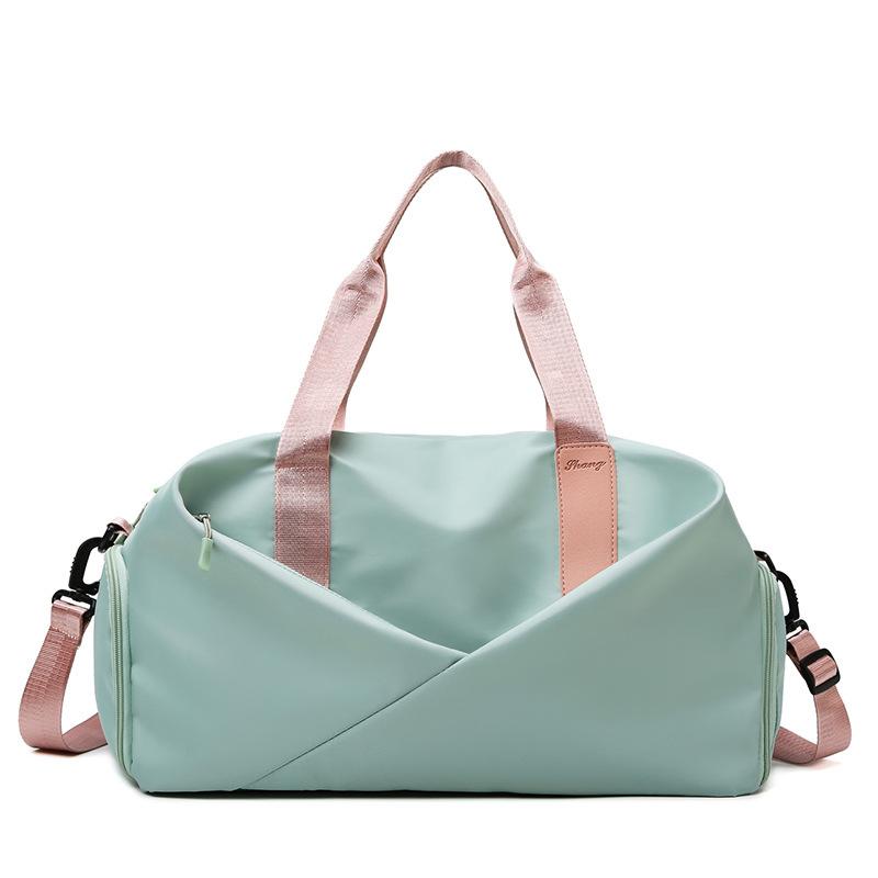 Bag women's dry and wet separation shoe position training yoga bag large capacity hand luggage bag outdoor travel bag waterproof and lightweight