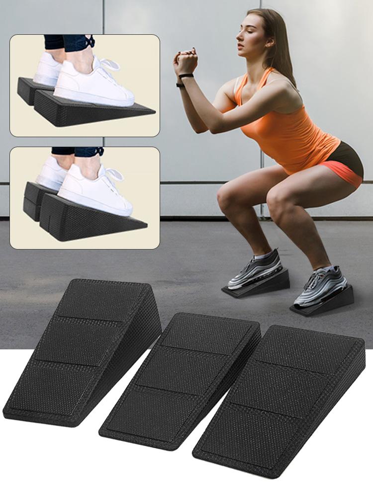 Squat Wedge Block Slant Board Multi-Functional Calf Raise Block Adjustable Foot and Calf Stretching Incline Wedge for Home Gym