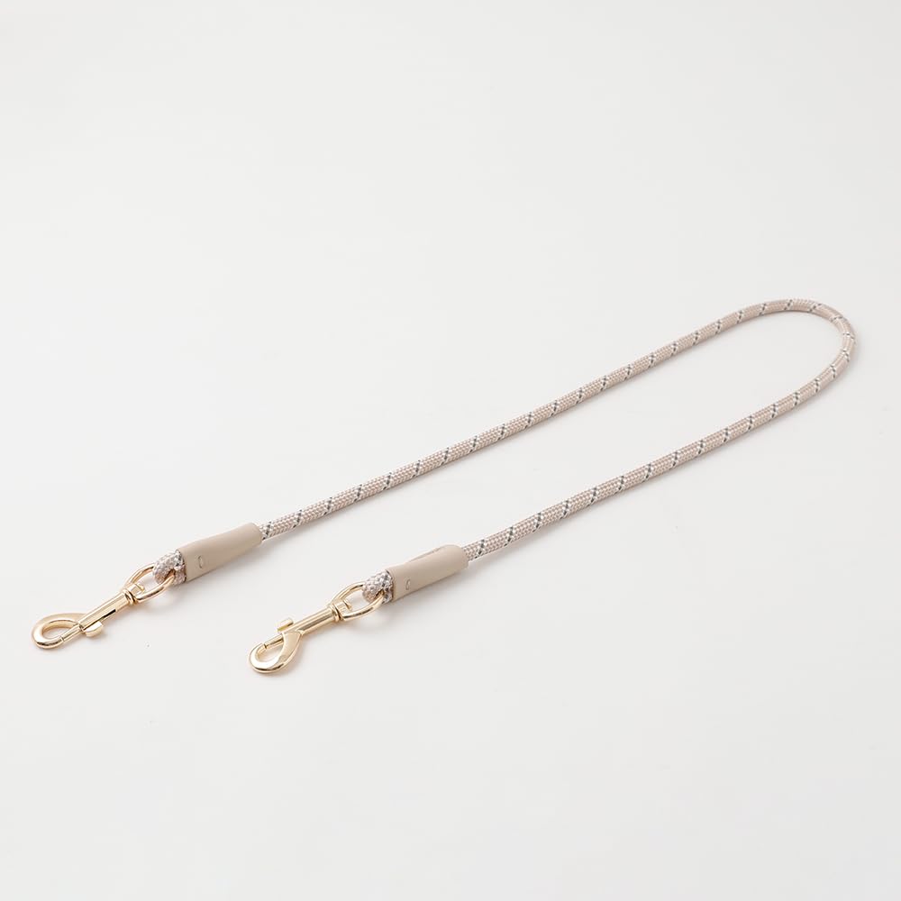 Monchéri [Mixed Color Reflective Reinforced Lead] Dog Lead for Small Dogs (Medium/Mocha) with Reflective Thread for Multiple Dogs, Walks, and Outings
