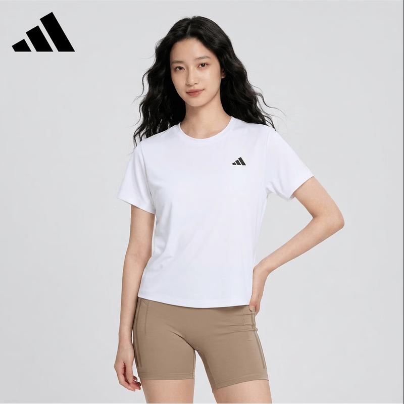 Женская тренировочная футболка Adidas PL ESS R с коротким рукавом KV6945 L белый