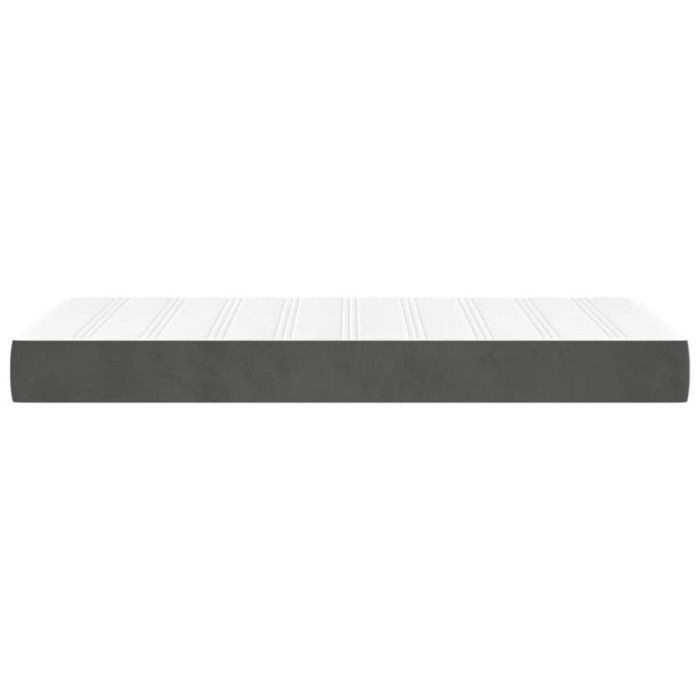 347689 vidaXL Matelas de lit à ressorts ensachés Gris foncé 80x200 cm epaisseur 20 cm