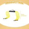 5 Pieces Agility Hurdles Speed Yellow Multipurpose Football Training Equipment Obstacles for