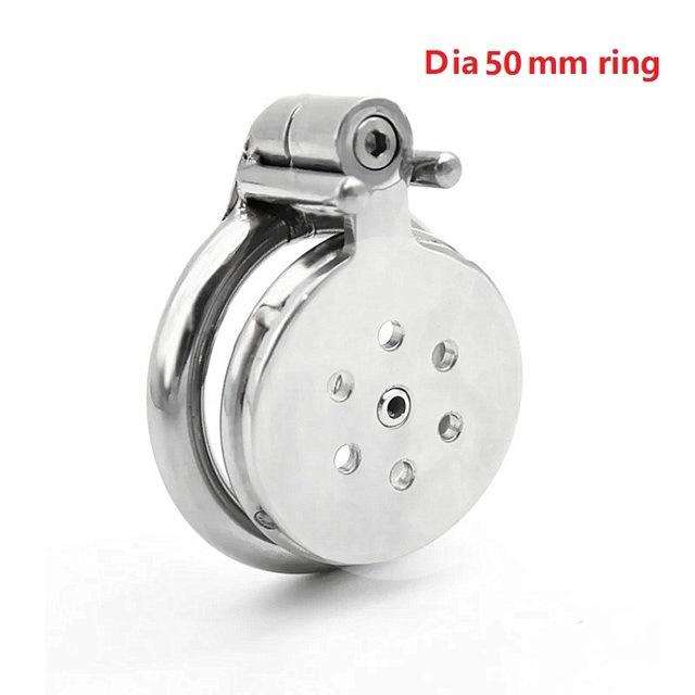 Metal Men's Bird Cage Chastity Lock Ring Artifact Comrade SM Dog Slave Binding Training Adult Sex Product