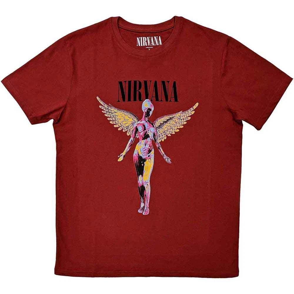 Мужская Женская Nirvana In Utero КРАСНАЯ футболка 4XL