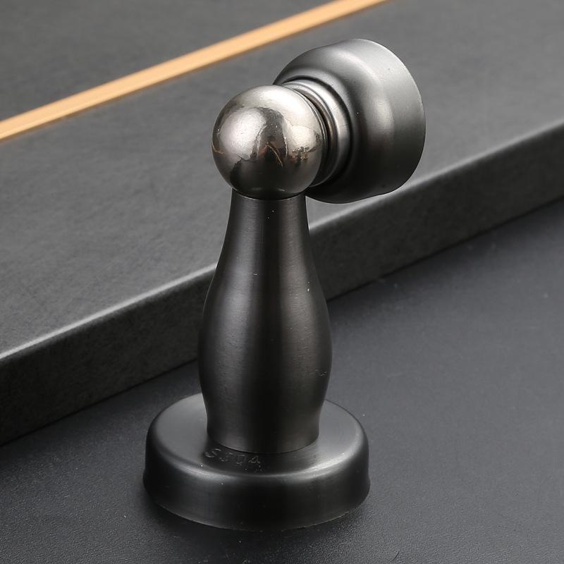 New Stainless Steel Magnetic Door Stopper Sticker Toilet Glass Hidden Door Holders Catch Floor Doorstop Door Hardware