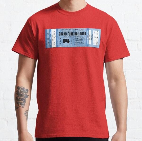 Funk Band Grand Funk Railroad Tickets T-Shirt Don Brewer Mel Schacher Max Carl Unisex T-Shirt XXXL