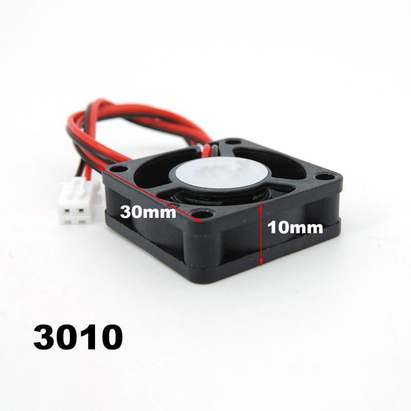 1/5x 3cm DC 5V 12V 24V 3010 Fan Cooling Brushless Mini Fan 30*30*10MM Cable 17CM 2Pin Radiator Black For 3D Printer Parts Reprap