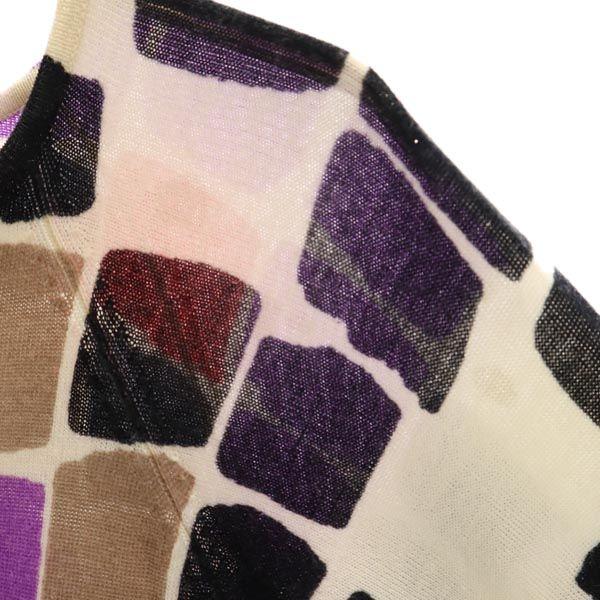 marimekko 100% wool Overall handle Long sleeve knit one piece S Purple Women Used