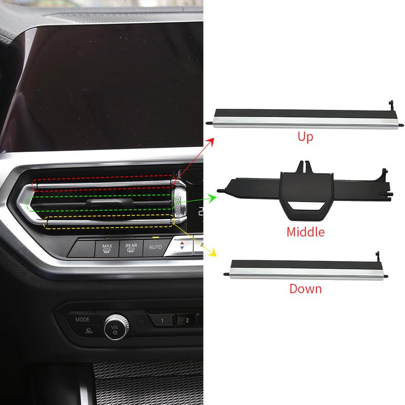 Para BMW G20 G29 G01 Grelha do Difusor de Ar Frontal do Carro Clipe Peças de Acabamento Kits de Reparo da Saída de Ar Condicionado Para BMW Série 3 320 323 X3 Z4 64119855415