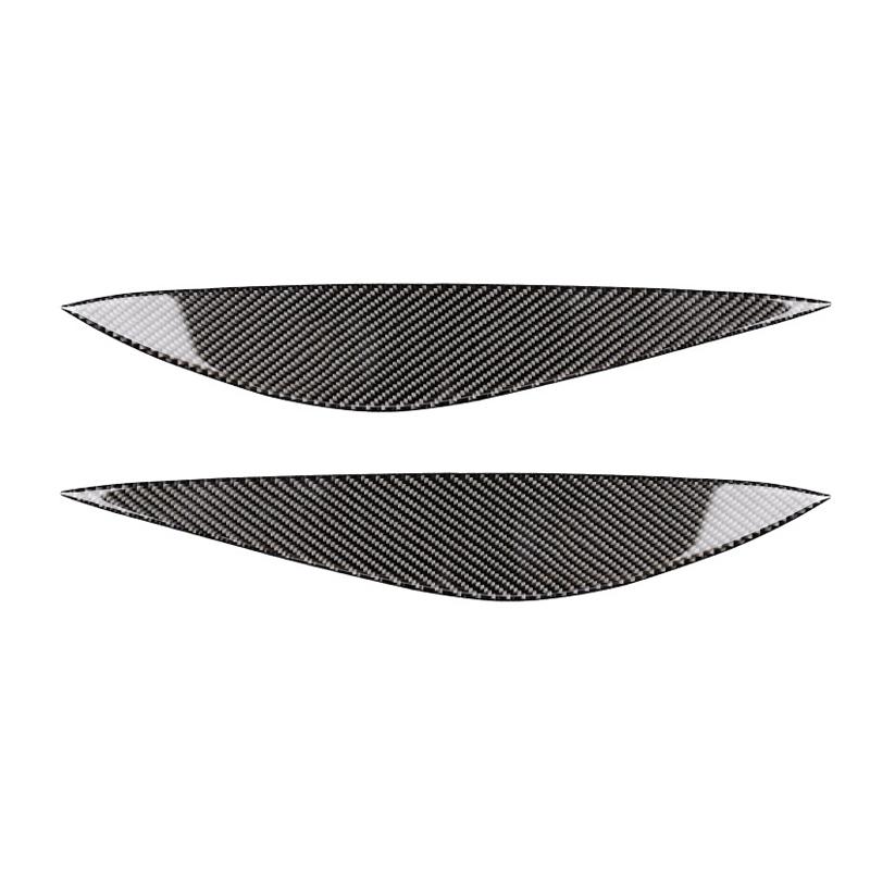 

ABS углеродное волокно, автомобильная фара, лампа для бровей, век, бровей, наклейка для Mercedes-Benz C Class W204 C180 C200 C260 C300 C63 Carbon Fiber