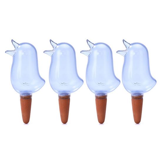 1/2/3/4Pcs Self-Watering Plant Bulbs Bird Design Slow Release Indoor Plant Automatic Watering System Plant Waterer Plant Watering Tool