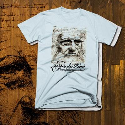 Leonardo Da Vinci T-Shirt Oberteile T-Shirts Unisex Kunstlegende Influencer der Modernen Kunst Dali, Rom Italien