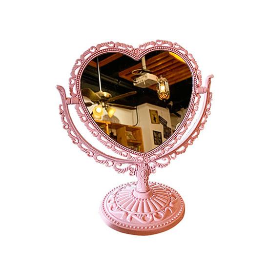 Kosmetické zrcátko Funkční Odolný Typ psacího stolu Starožitný Vintage Zrcadlo na make-up v evropském stylu Desktop Makeup Mirror for Makeup