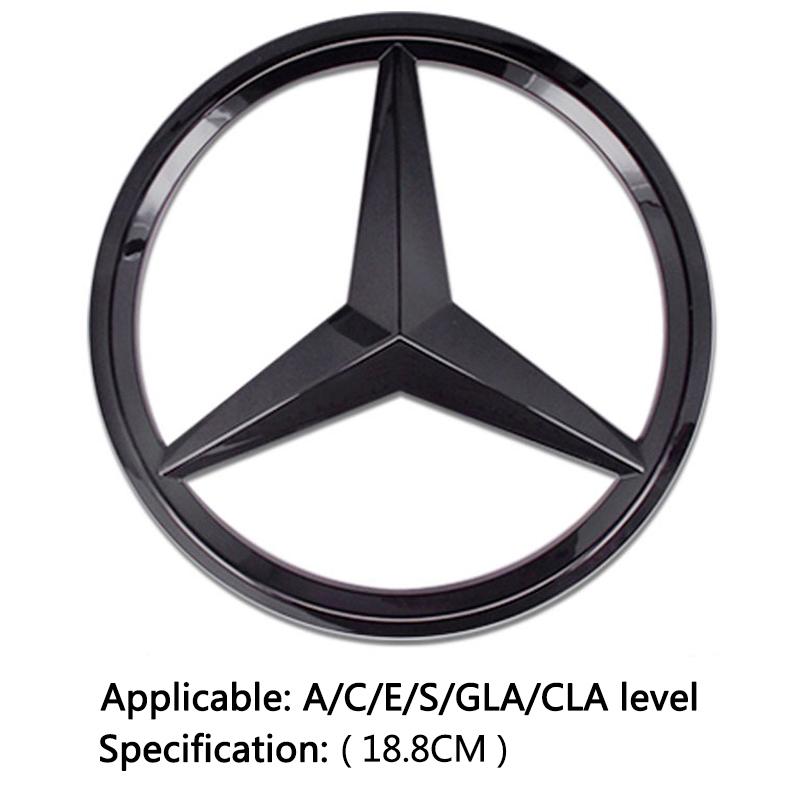 GZB4 1PC 210mm 188mm Car Front Grill Emblem Lid Cover Decoration For Mercedes Benz AMG class GLK W220 A180 W211 W205 GLC W203 Sticker