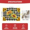 4/6pcs Set, Sunflower-Themed Kitchen Heat-Resistant Table Mats for Spring And Summer, Preventing Water, Oil, And Burns, Living Room Tablecloth